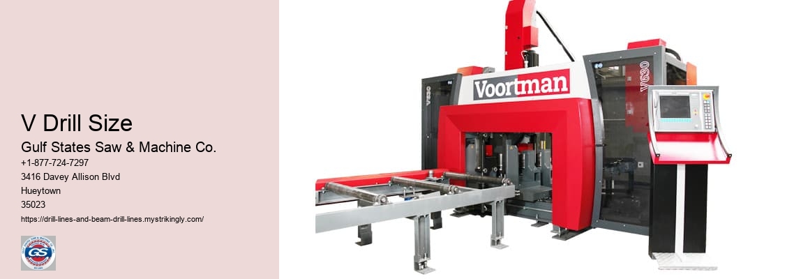 V Drill Size Gulf States Saw & Machine Co. V Drill Size